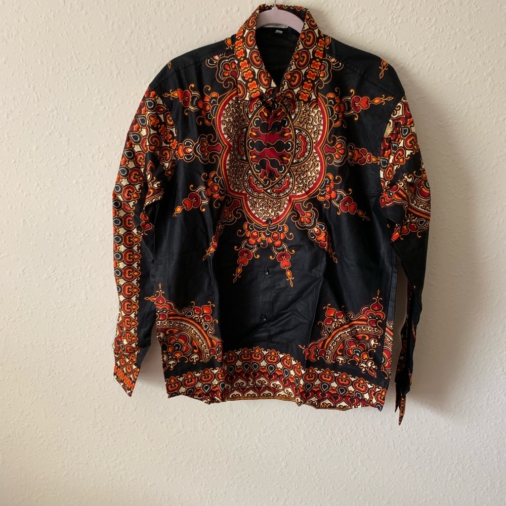 African Print Long sleeve Shirts